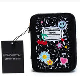 Velvet Jewelry Zip Case Florals