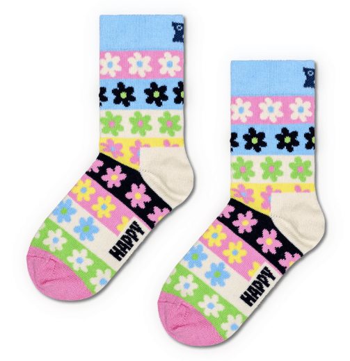 Flower stripe socks - Après NJ