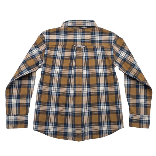 Folly Island Flannel Shirt - Camel Plaid - Après NJ