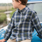 Folly Island Flannel Shirt - Green Plaid - Après NJ