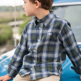 Folly Island Flannel Shirt - Green Plaid - Après NJ