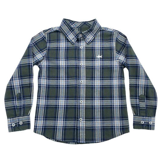 Folly Island Flannel Shirt - Green Plaid - Après NJ