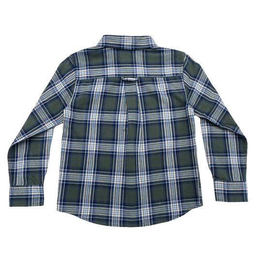 Folly Island Flannel Shirt - Green Plaid - Après NJ