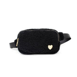 Fuzzy Belt Bag w/ Heart for Kids - Après NJ