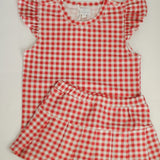 Gingham Tennis Set