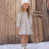 Tate Dress Blue Leopard