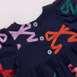 Girls Brooke Dress Multi Bow Applique - Après NJ