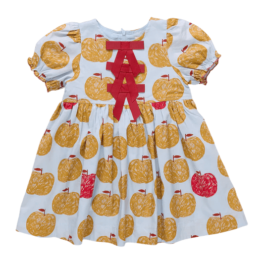 Girls Hermione Dress - Gold Apples - Après NJ