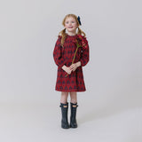 Girls Jaipur Dress Red Autumn Strawflower - Après NJ