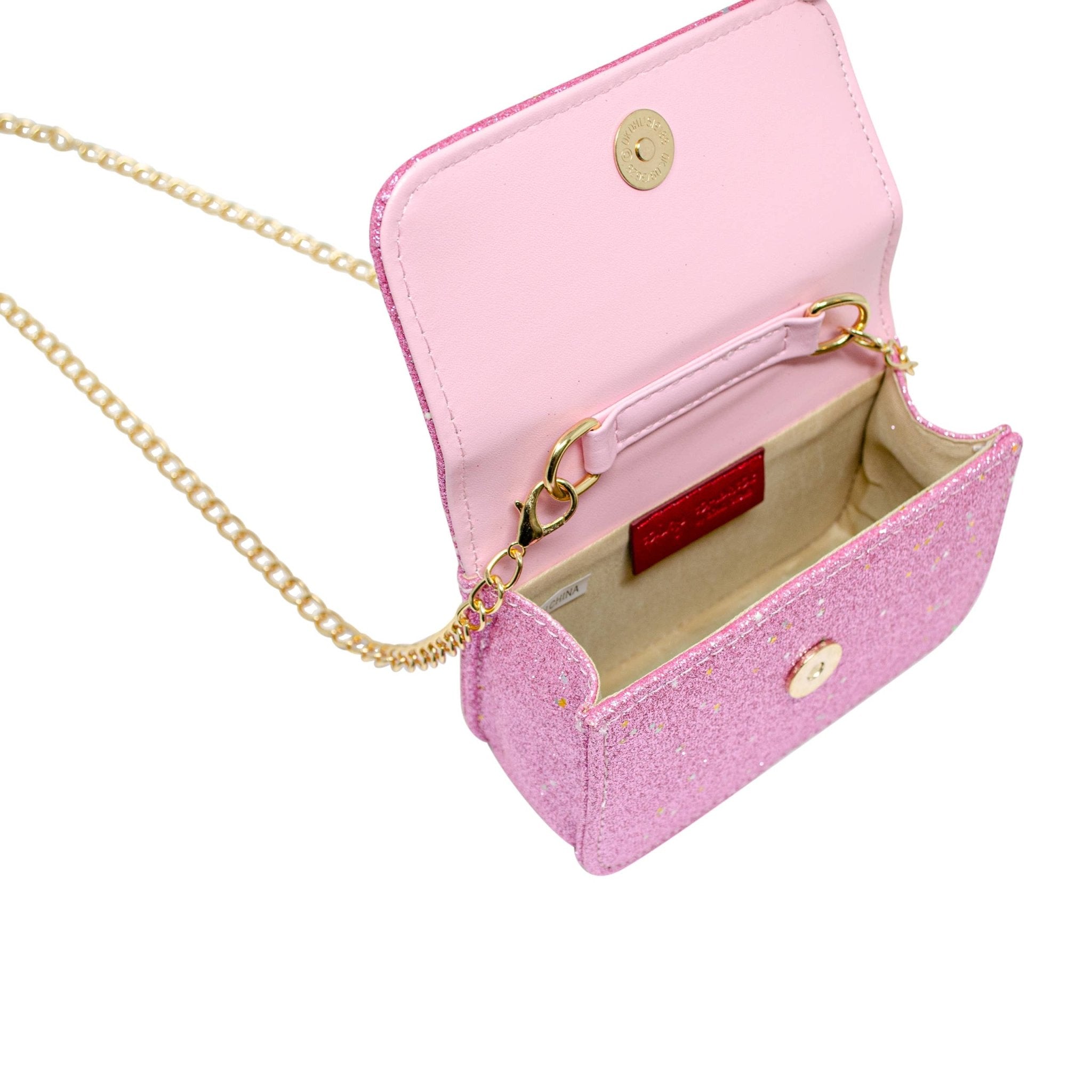 Glitter Pearl Handle Bow Handbag - Silver - Après NJ