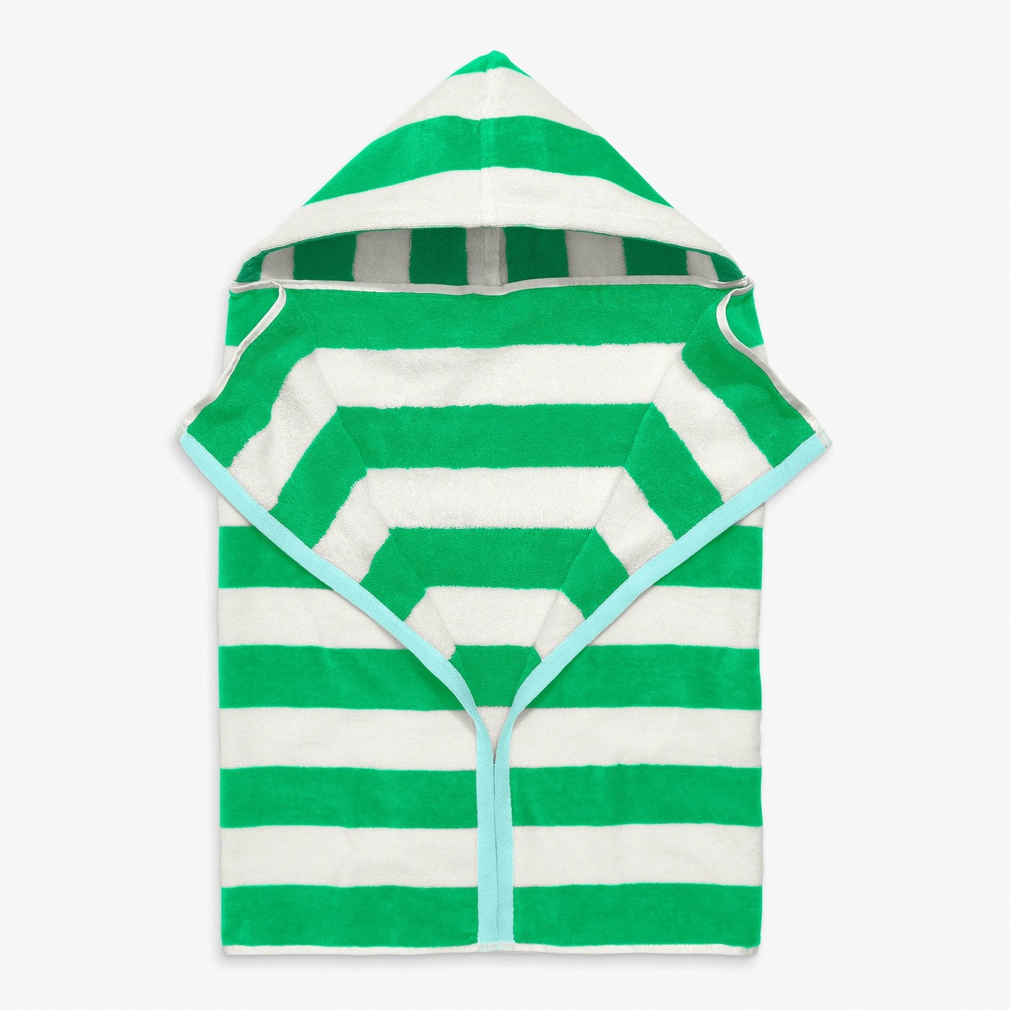 Green Kids Stripe Hoodie Towel - Après NJ