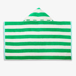 Green Kids Stripe Hoodie Towel - Après NJ