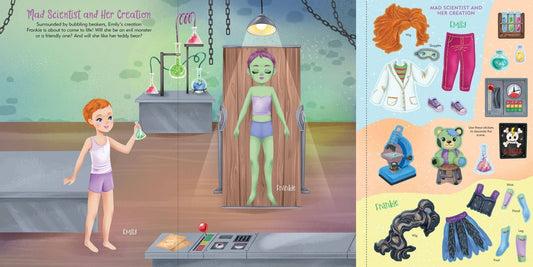 Halloween Sticker Doll Dress - Up Book - Après NJ