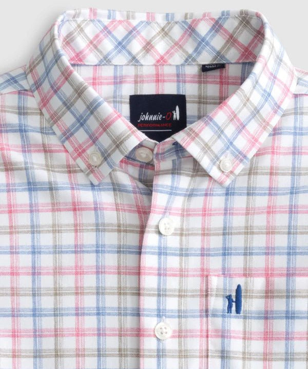 Hauser Performance Button - Up Shirt (Navy) - Après NJ