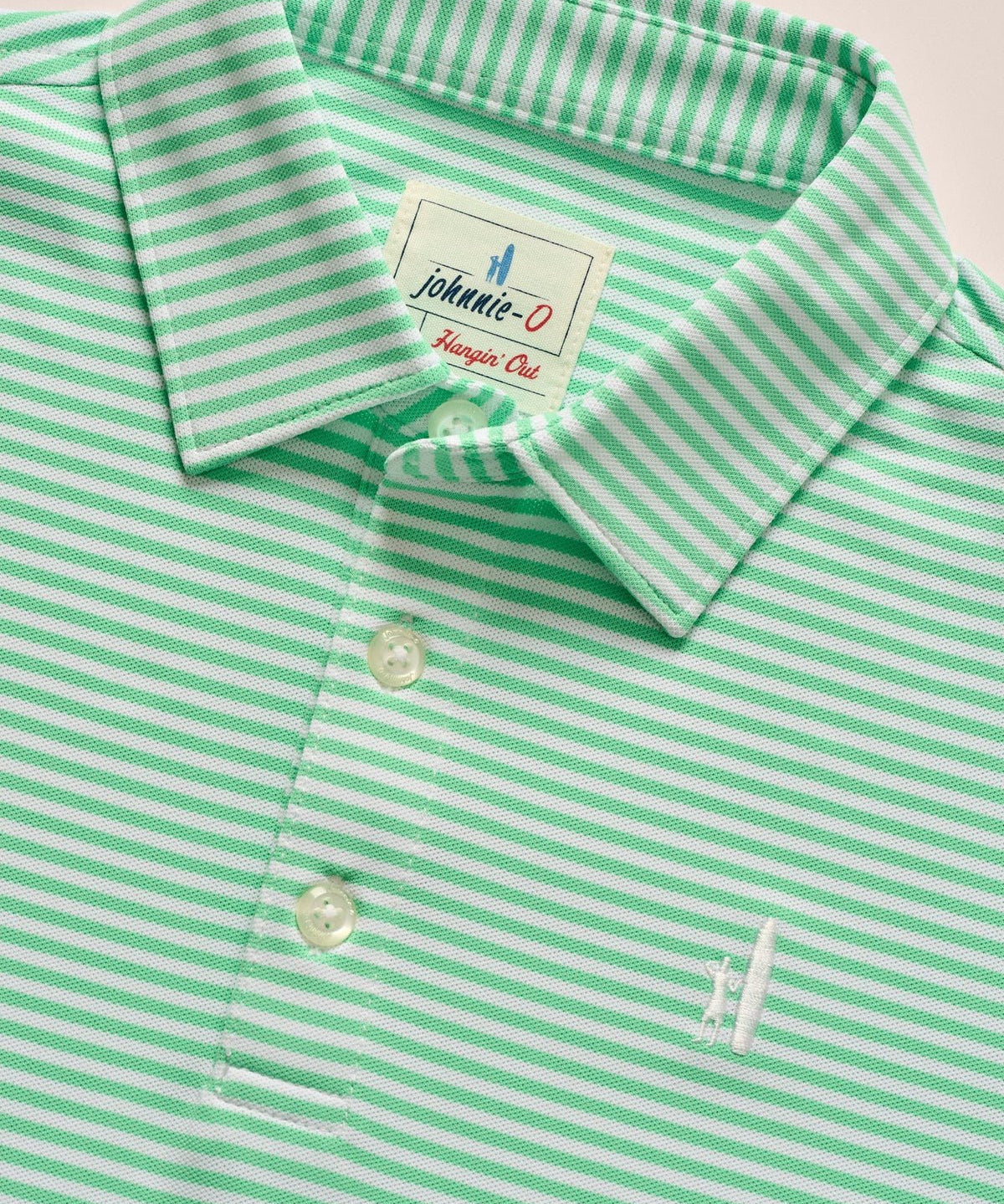 Hunter Performance Polo Green Stripe - Après NJ