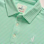 Hunter Performance Polo Green Stripe - Après NJ