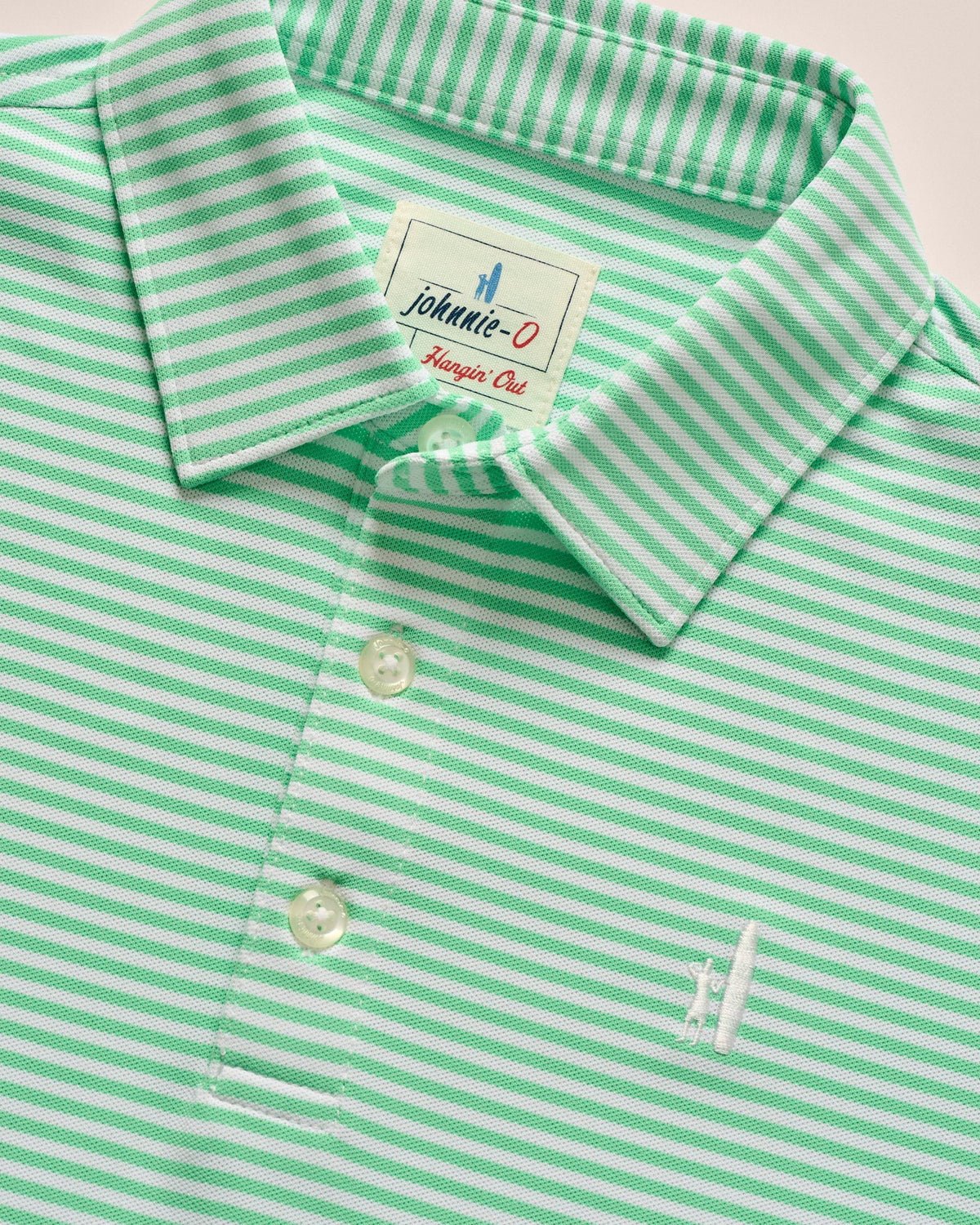 Hunter Performance Polo Green Stripe - Après NJ