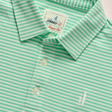 Hunter Performance Polo Green Stripe - Après NJ