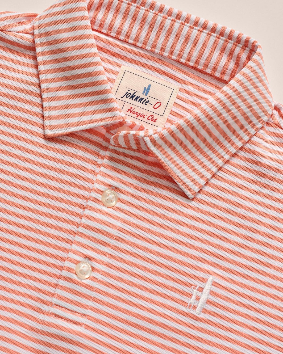 Hunter Performance Polo Orange Stripe - Après NJ