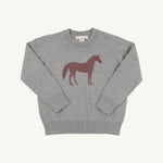 Isaac's Intarsia Sweater - Grantley Gray with Horse - Après NJ