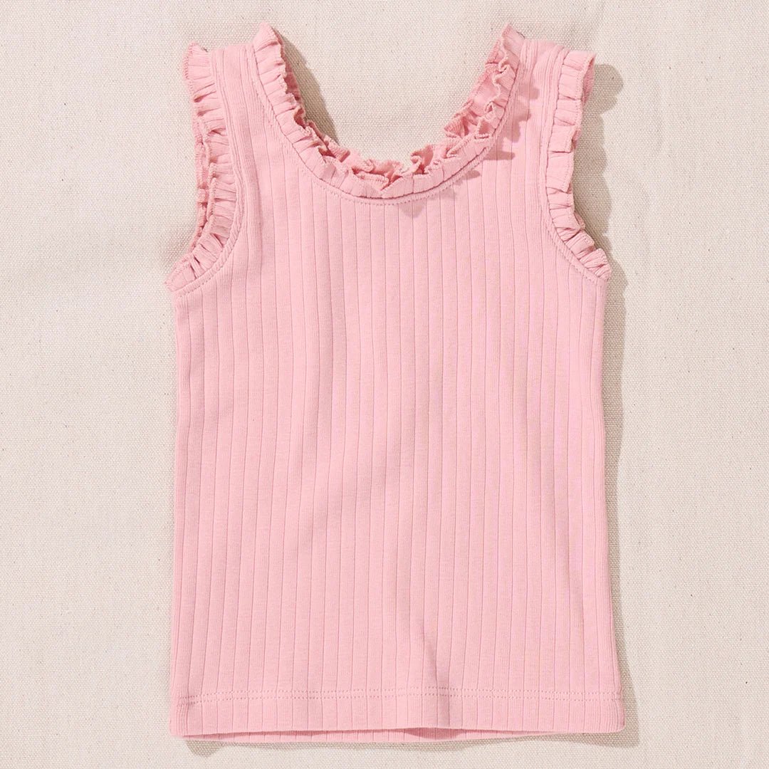 Light Pink Tank top with ruffles