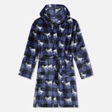 GOAT USA Kids' Buffalo Check Bathrobe