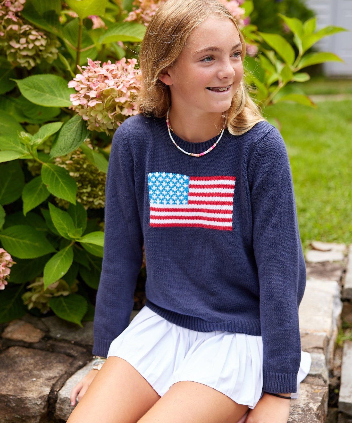 Kids Classic Navy Flag Sweater - Après NJ