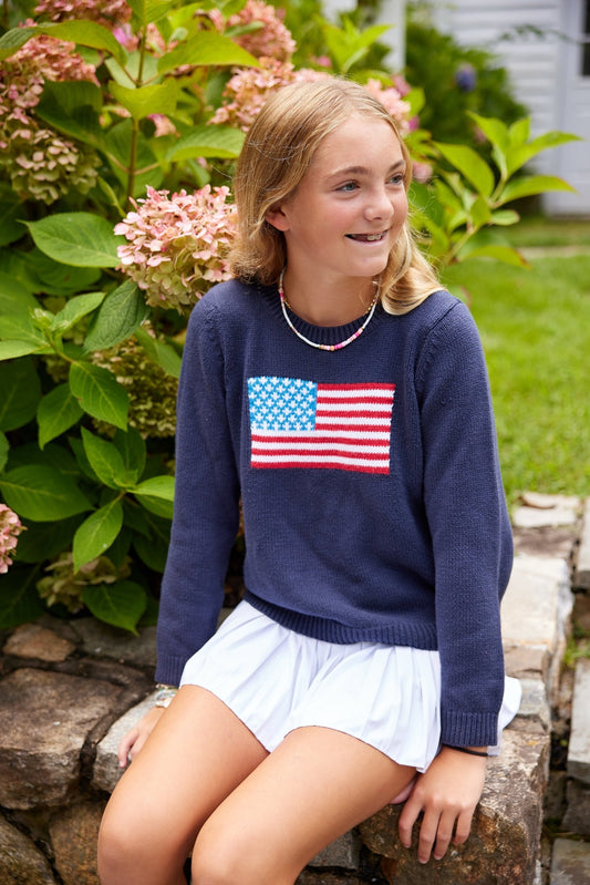 Kids Classic Navy Flag Sweater - Après NJ