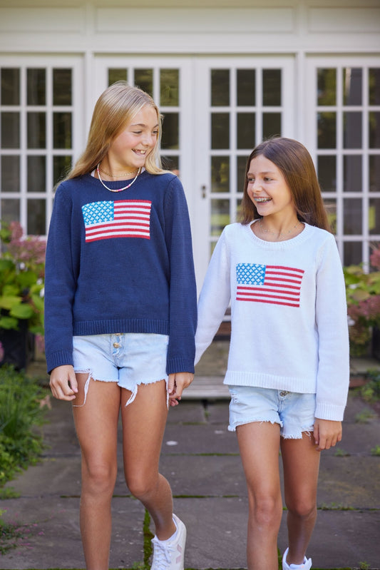 Kids Classic Navy Flag Sweater - Après NJ