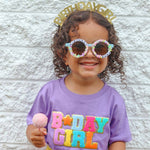 Lavender Birthday Girl Patch Short Sleeve T-Shirt - Après NJ
