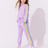 Lavender Rainbow Sequin Set