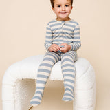 Lincoln Ribbed Zipper Footie