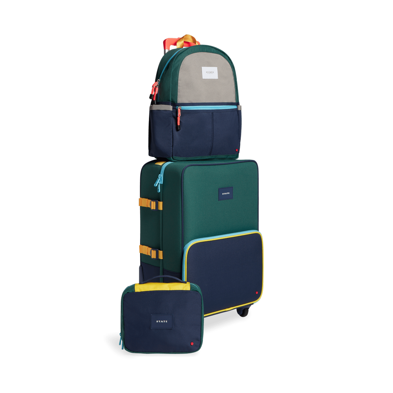 Logan Carry - On Blue Green Color Block - Après NJ