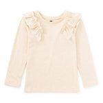 Long Sleeve Lace Trim Top - Oatmeal - Après NJ