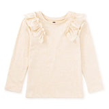 Long Sleeve Lace Trim Top - Oatmeal - Après NJ