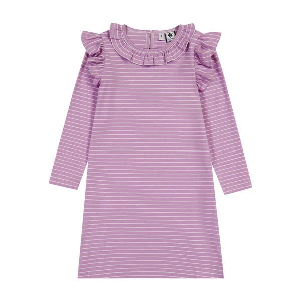Luna Dress in Lavender Stripe - Après NJ