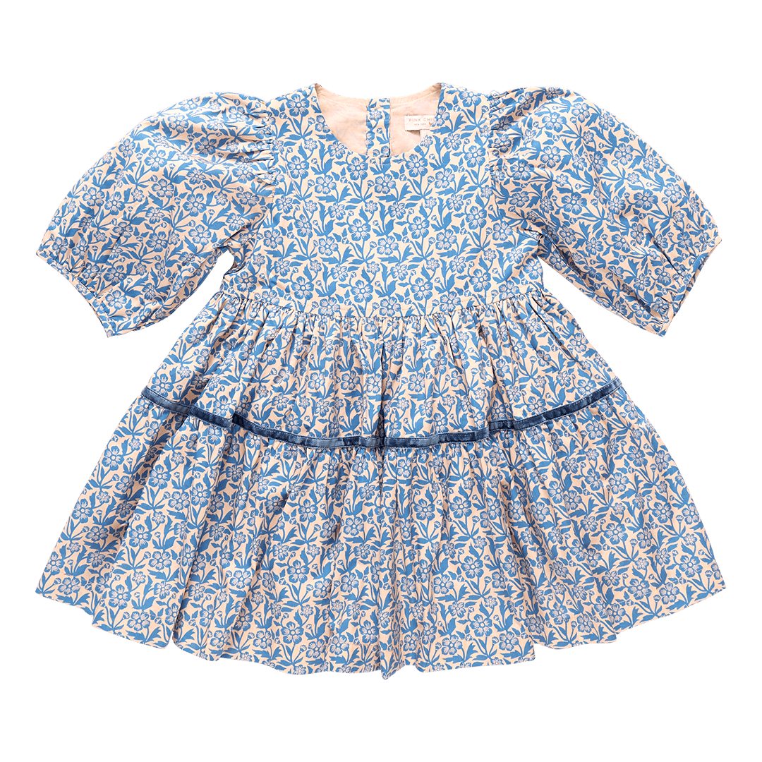 Maribelle Dress Blue Climbing Floral - Après NJ