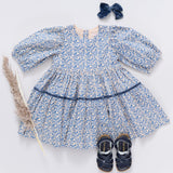 Maribelle Dress Blue Climbing Floral - Après NJ