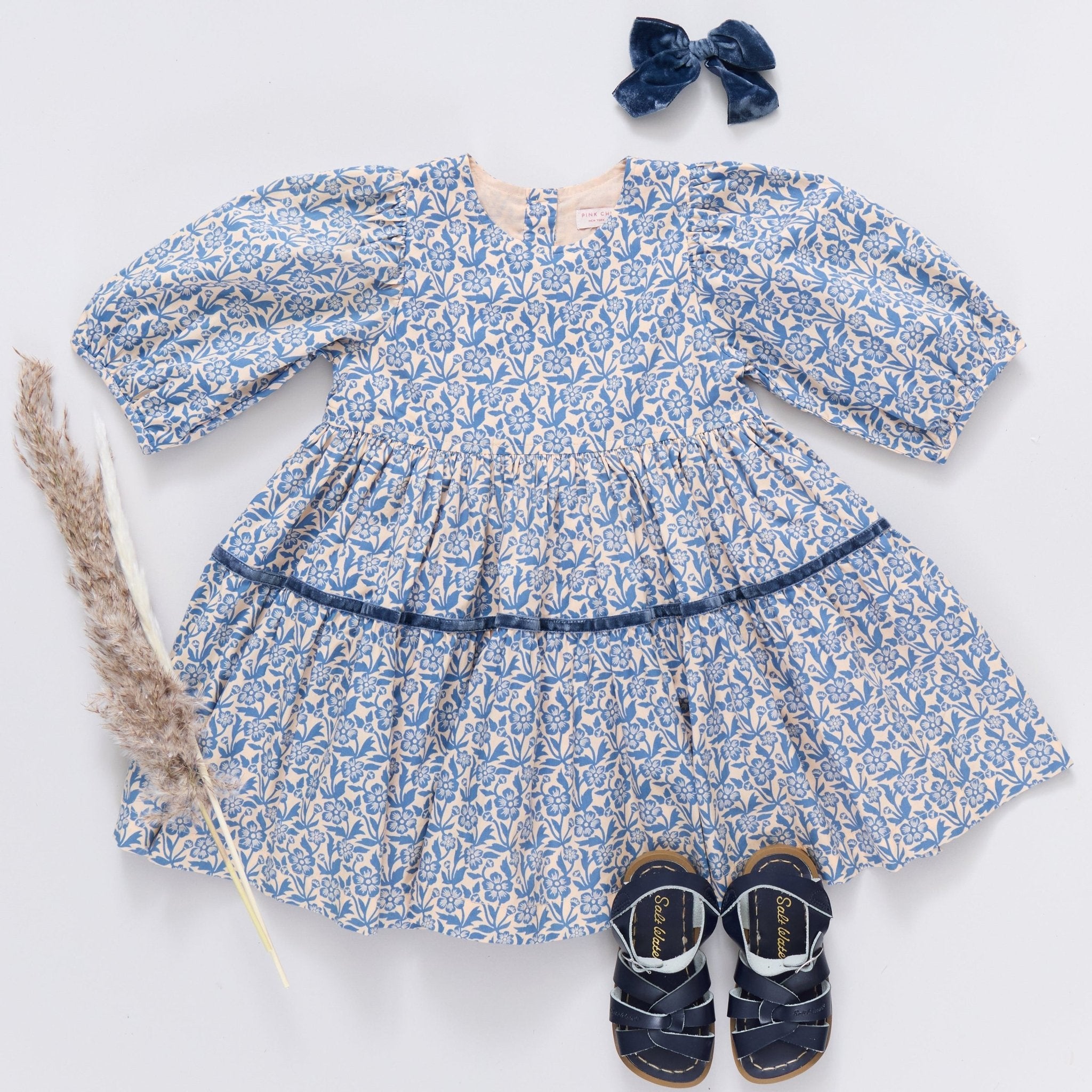 Maribelle Dress Blue Climbing Floral - Après NJ