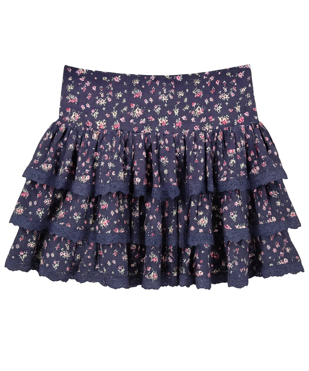 Melody Skirt in Midnight Ditsy Floral - Après NJ