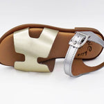 Metallic Girls Leather Sandal - Après NJ