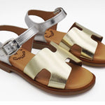 Metallic Girls Leather Sandal - Après NJ