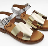 Metallic Girls Leather Sandal - Après NJ