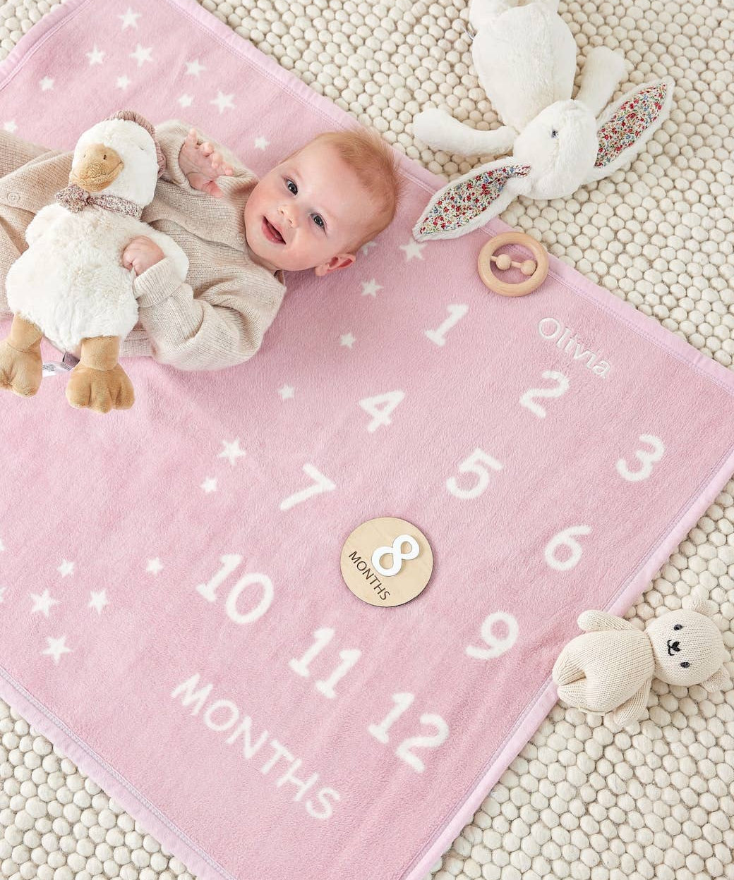 Milestone Mini Blush Blanket - Après NJ
