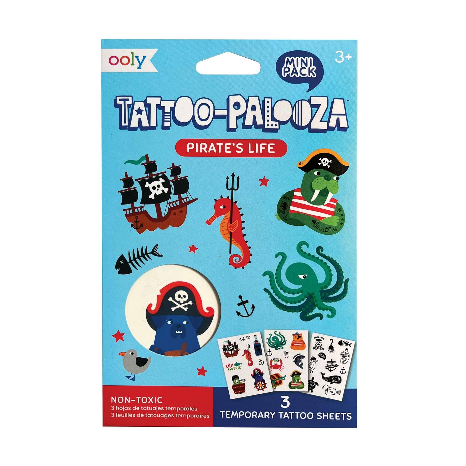 Mini Temporary Tattoos - Pirate's Life - Après NJ