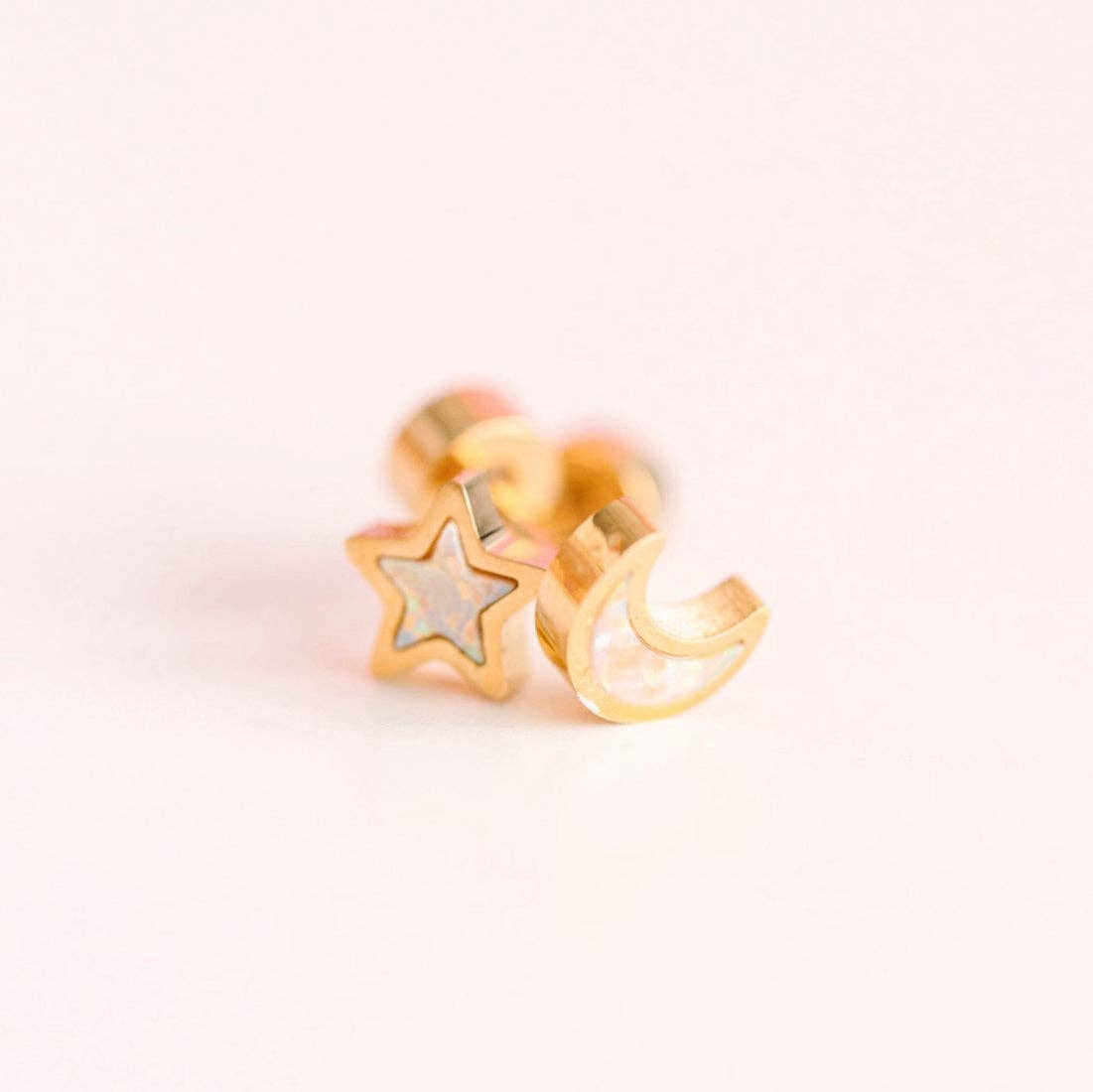 Moon/Star Opals Earrings - Après NJ