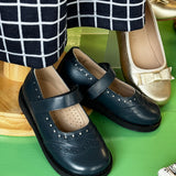 Navy Blue Espectator Mary Janes - Après NJ