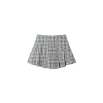 Navy Check Pleated Skirt - Après NJ