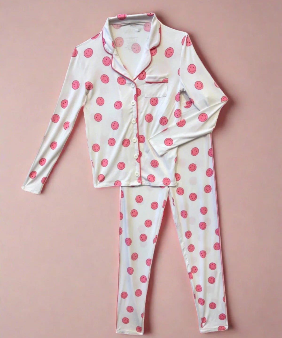 Neon Pink Smiley Maia Lounge Set - Après NJ
