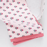 Baby Blankey with pink flower print